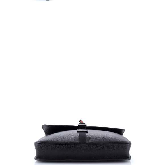 Web Buckle Wristlet Briefcase Leather #198946G96B - Picture 4 of 6